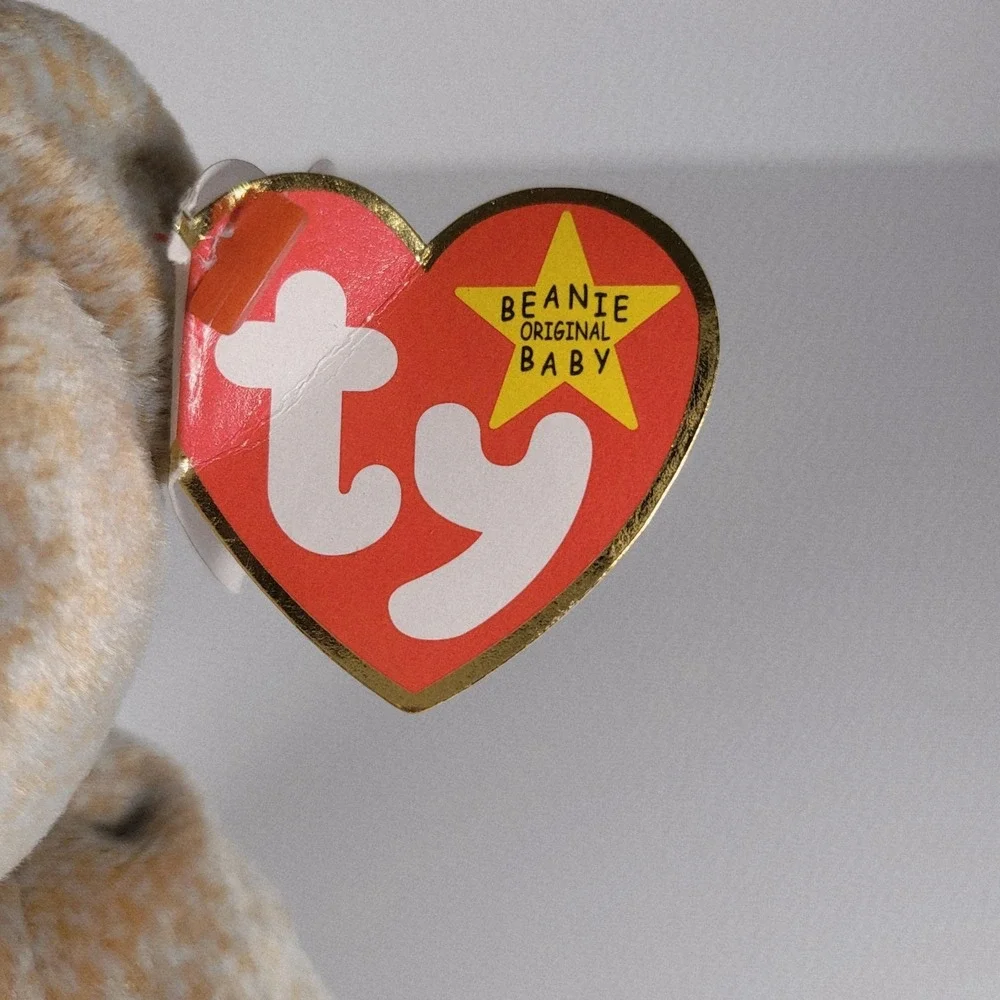 1999 Ty Beanie Baby Signature Bear w/ Tag Errors Retired 5th Gen Tush Tag Mint
